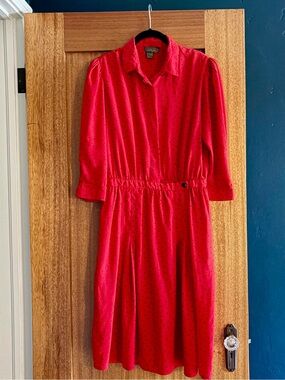 Vintage Red Midi Dress